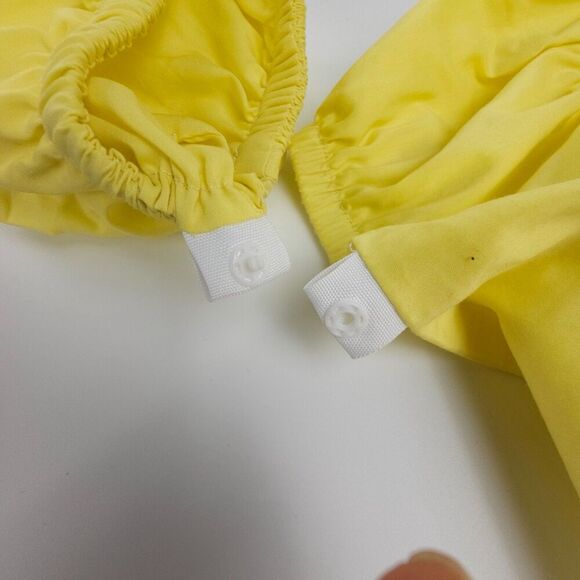 NWT Alamour Resort Eva Matching Set Yellow Romantic Puff Sleeve Coquette Lolita - Picture 7 of 14